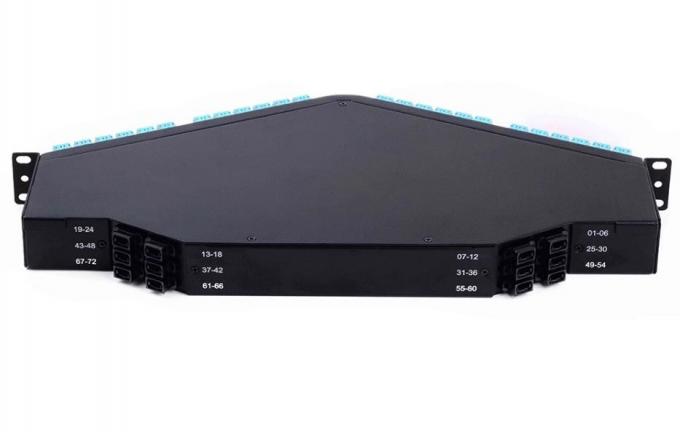 Fibras angulosas pre cargadas del panel de remiendo de la fibra óptica