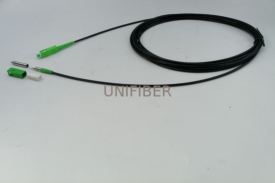 FTTH MTC SC APC cable de parche de fibra preludientemente conectado con escudo rápido